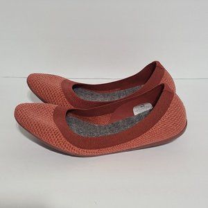 NEW Allbirds Tree Breezers Slip On Flats Size 6 Sunkissed Red